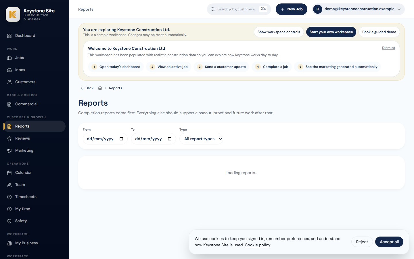 Reports library
